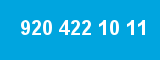 920 422 10 11